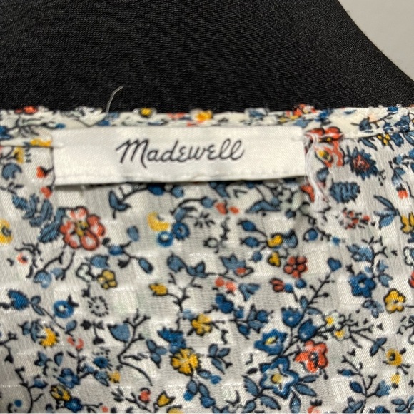 Madewell Carmelina Flutter-Sleeve Top in Blossoming Vines Size 6 - Picture 7 of 7